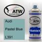 Preview: Audi, Pastel Blue, L391: 400ml Sprühdose, von ATW Autoteile West.